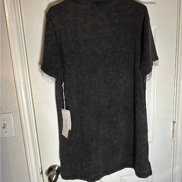 Women’s Mimi Chica Charcoal Rebel TShirt Dress - Picture 5 of 5